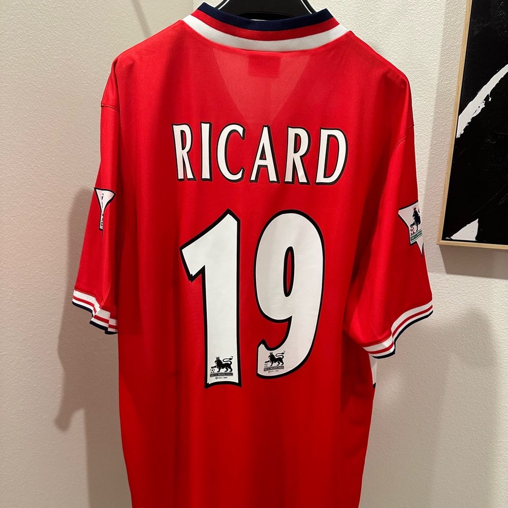 1997-98 Middlesbrough Hámilton Ricard Home Soccer Jersey